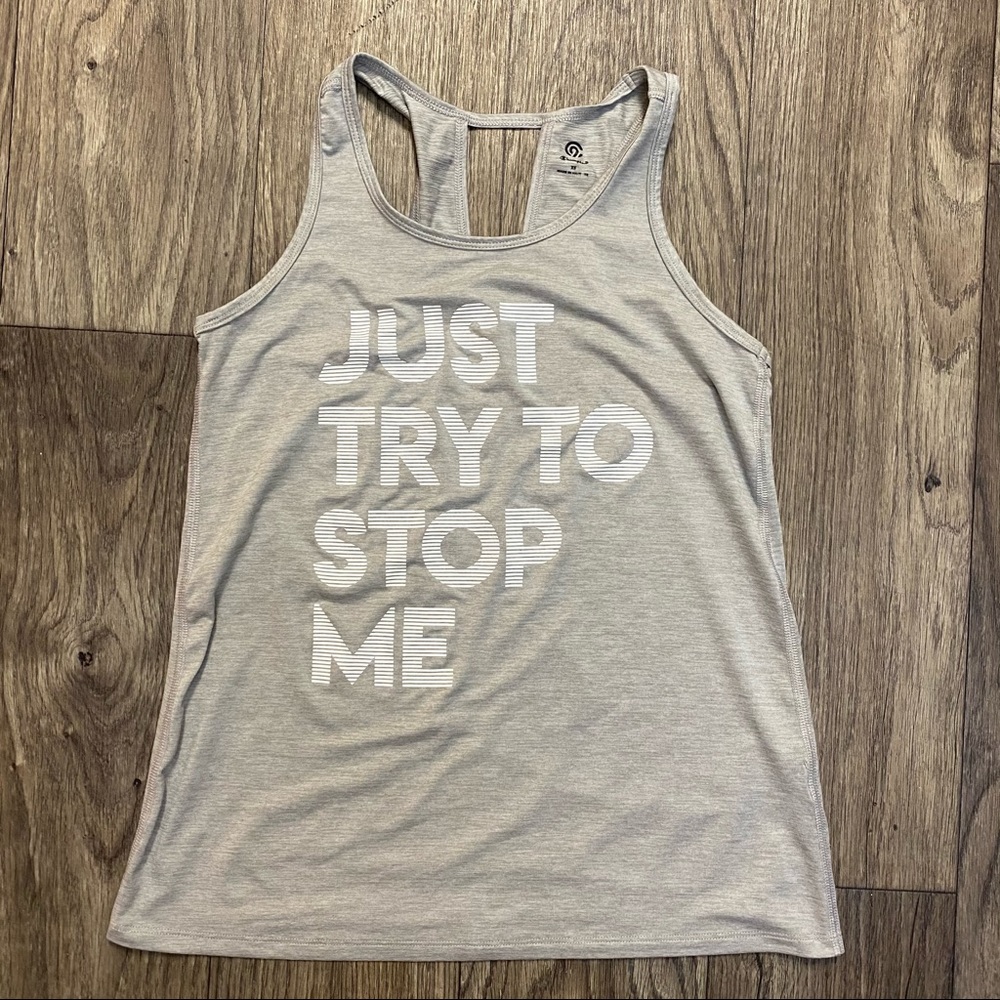 GREY GRAPHIC ACTIVEWEAR TEE, size XS